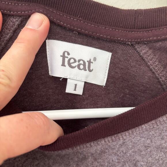 Feat Blanketblend Fleece Crewneck Sweatshirt Size Large - Picture 3 of 6